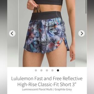 NWT Lululemon Fast and Free HR 3” short 8